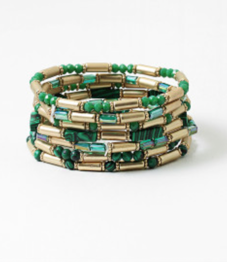 Green Multi Bracelet Set