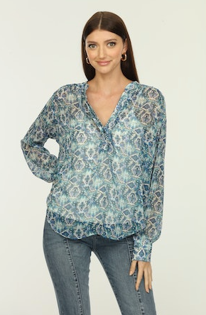 Veronica M Chiffon Kendari Blouse with Cami