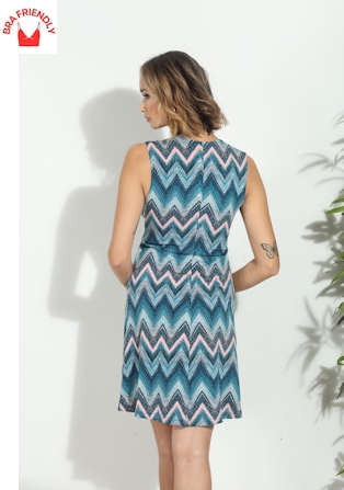 Veronica M Sleeveless V Neck Dress
