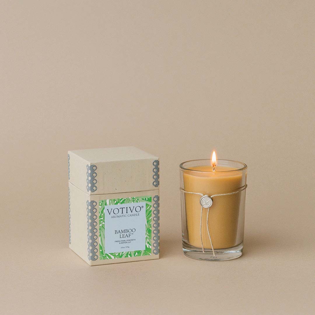 Votivo Bamboo Leaf Soy Candle