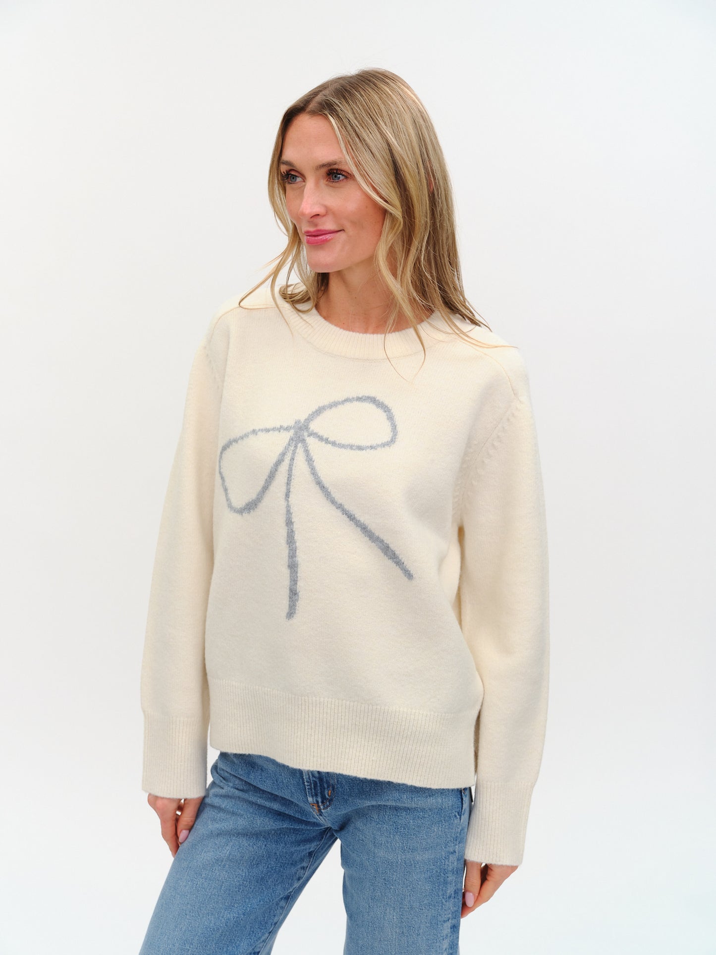 Six Fifty Beau Graphic Bow Sweater