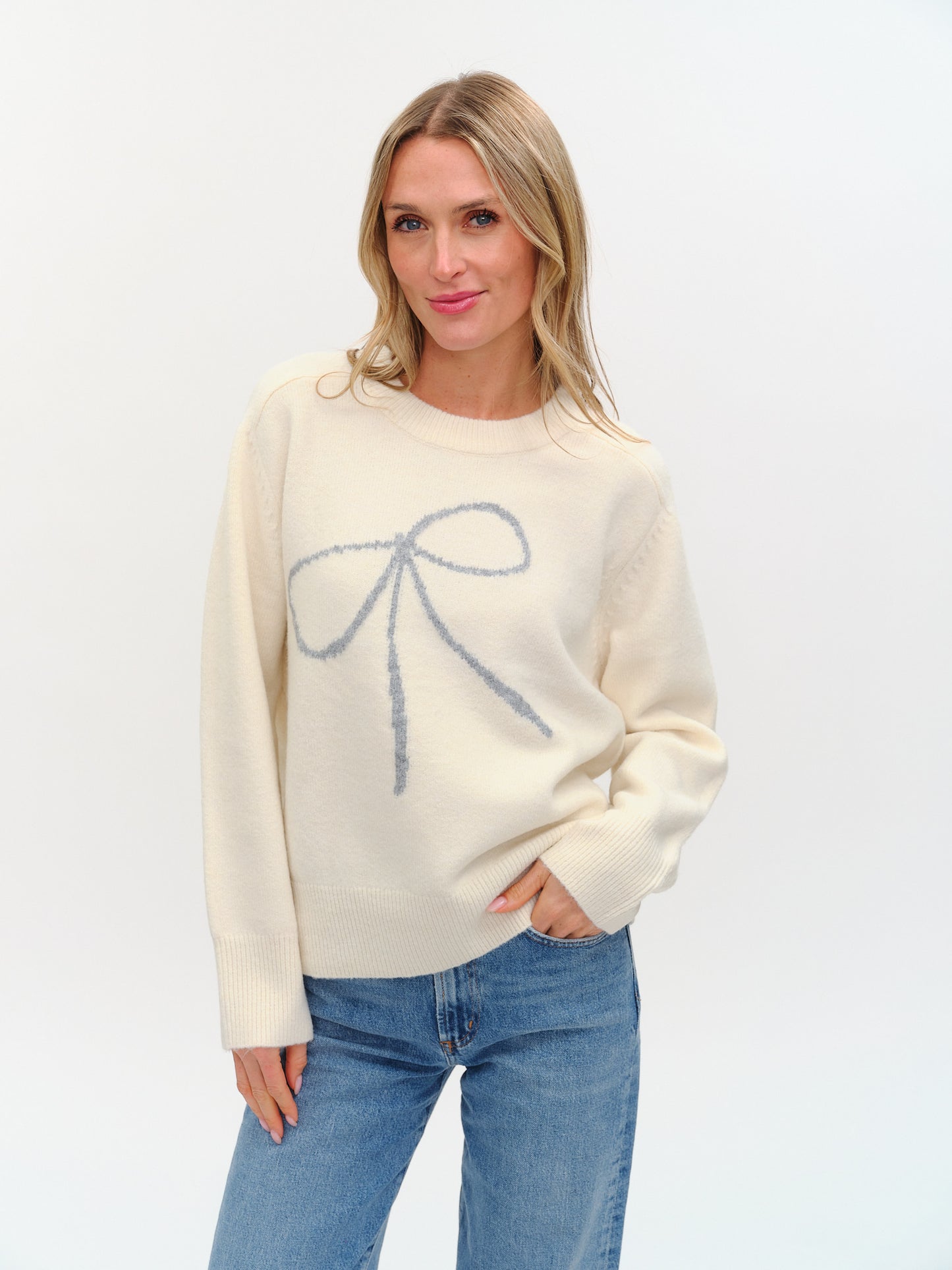 Six Fifty Beau Graphic Bow Sweater