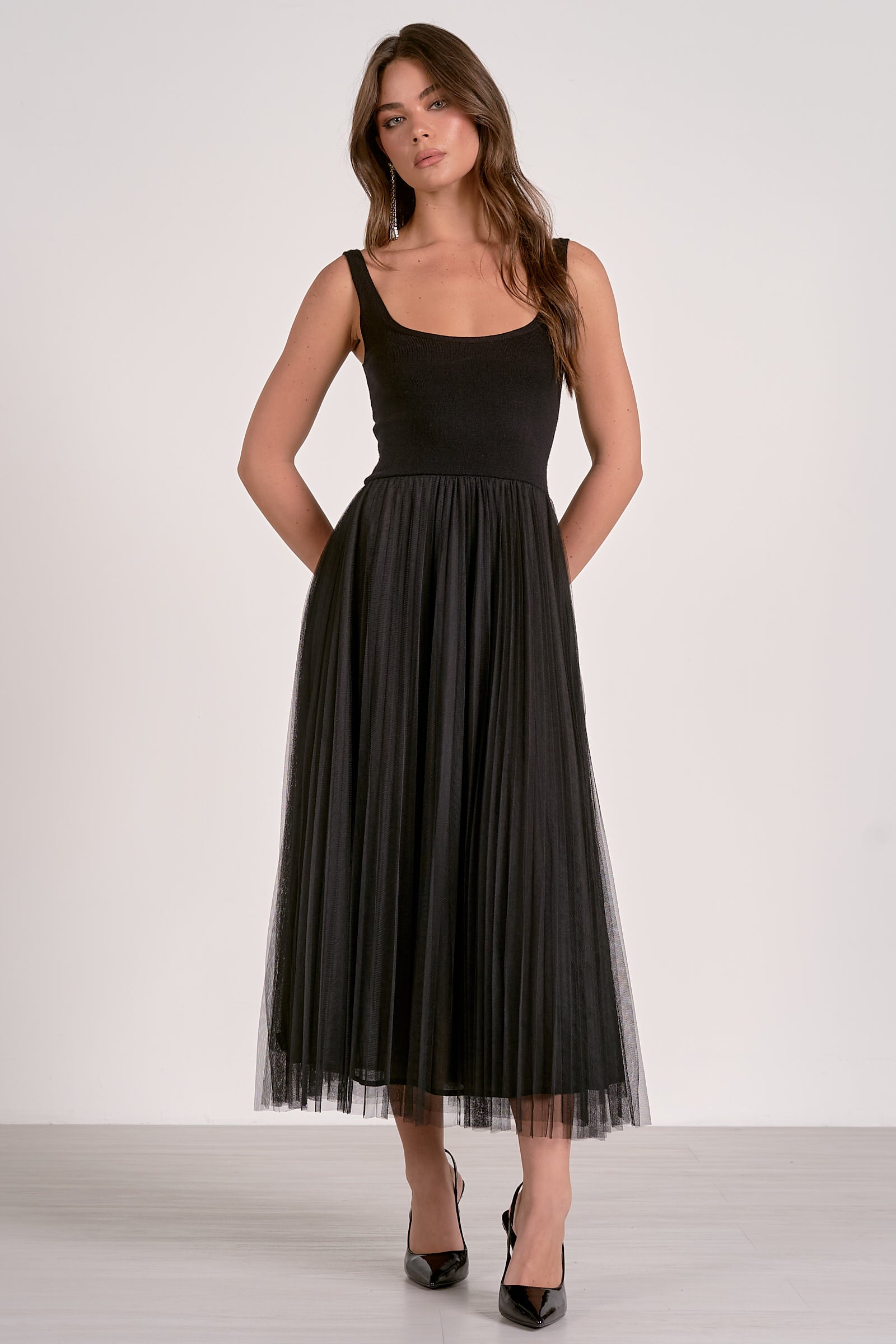 Elan Mai Tank & Tulle Dress at Leaf Boutique XS Elan Mai Tank & Tulle Dress at Leaf Boutique XS