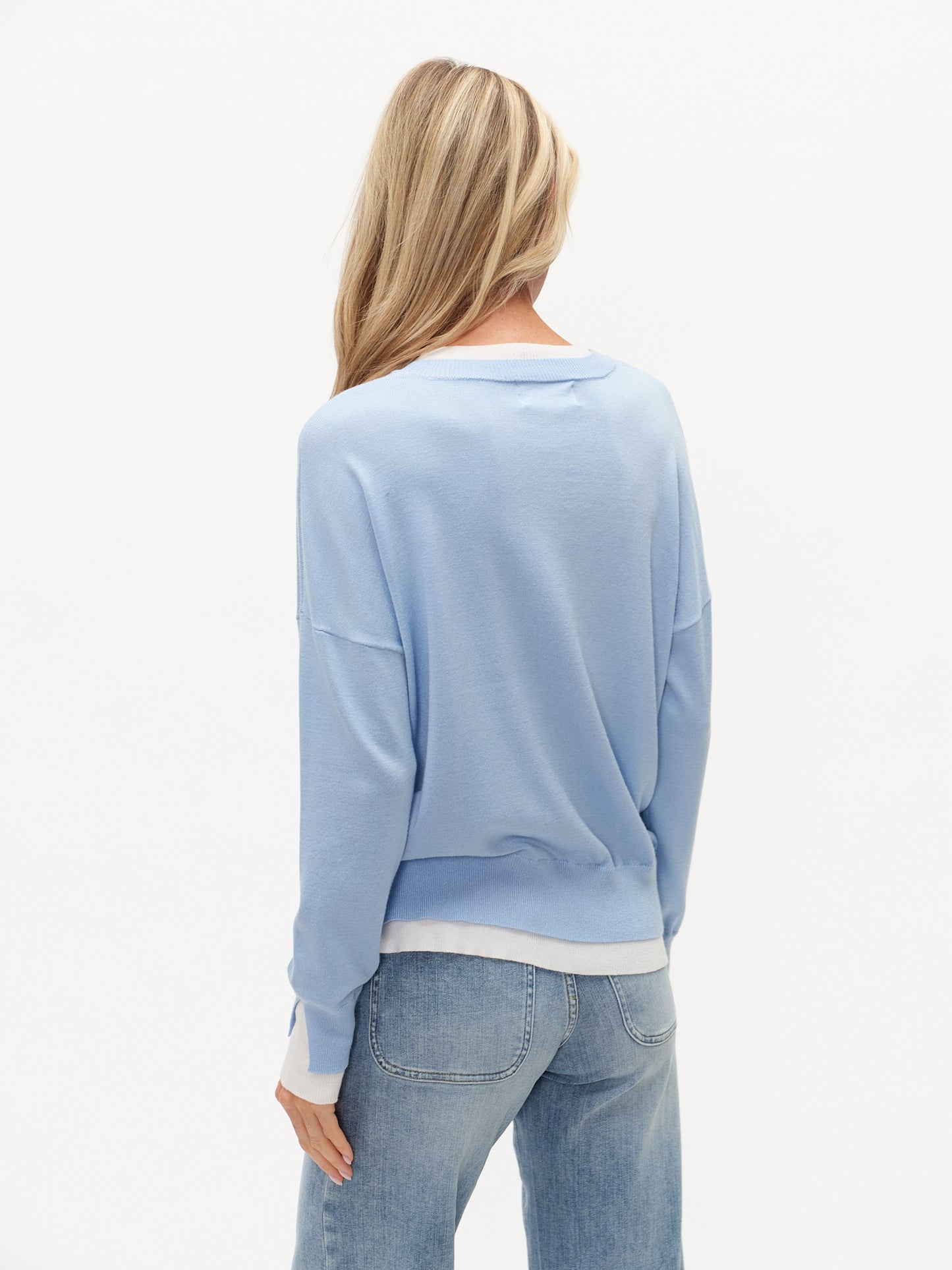 Six Fifty Notched Neck Clair Sweater