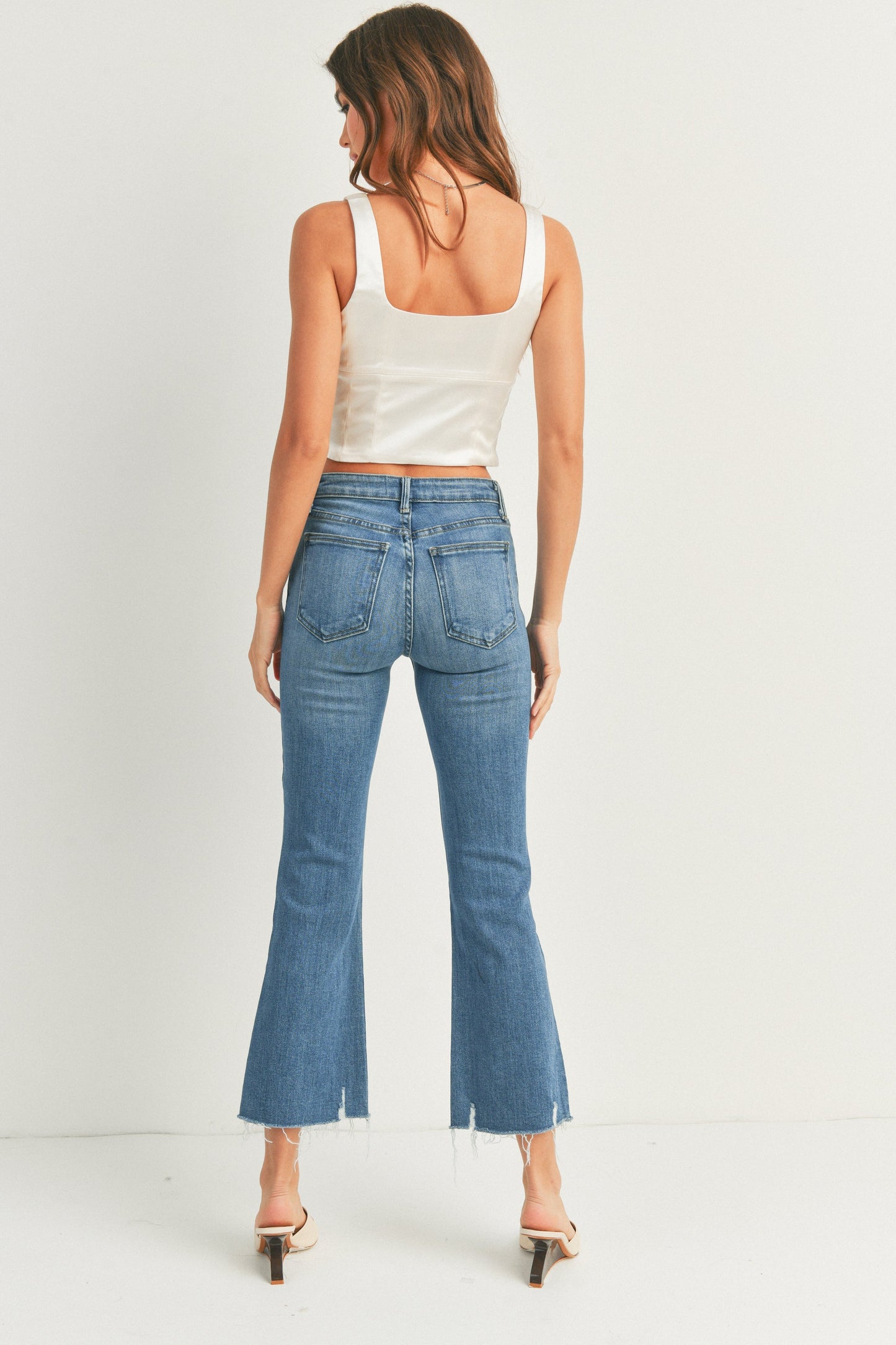 Just Black Nantucket Crop Flare Jeans