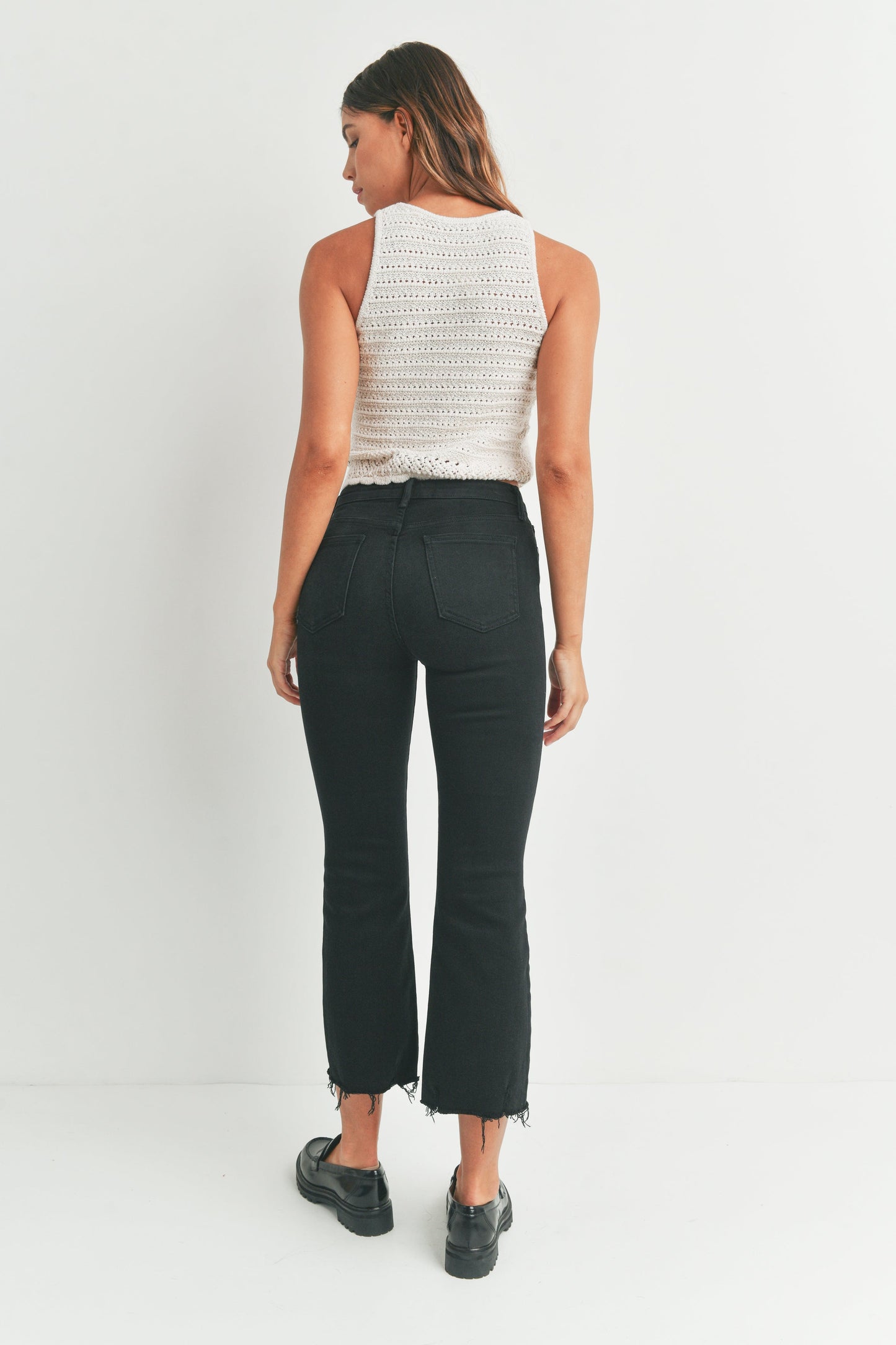 Just Black Nantucket Crop Flare Jeans