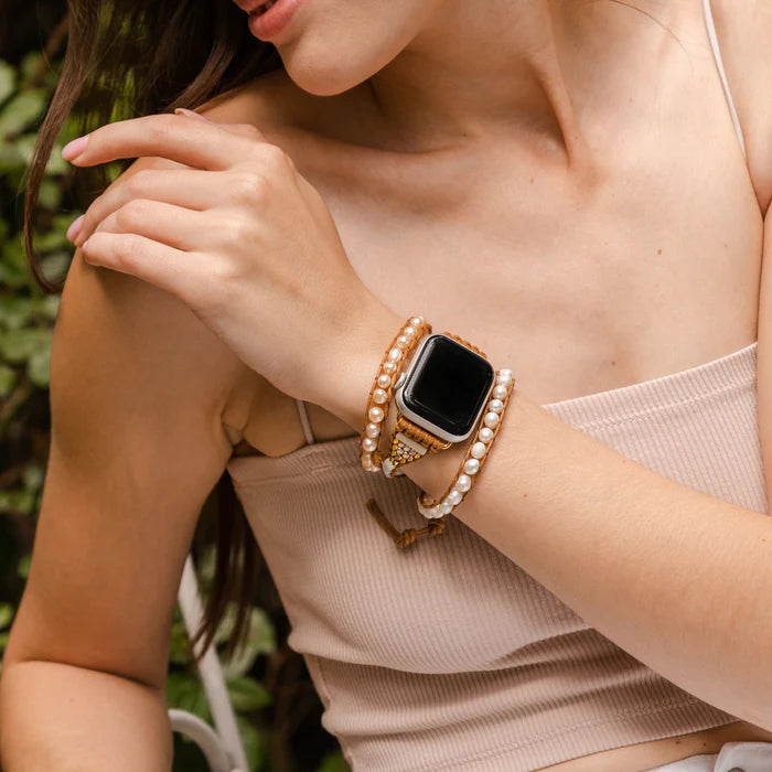 Cape Diablo Freshwater Pearl Apple Watch Strap