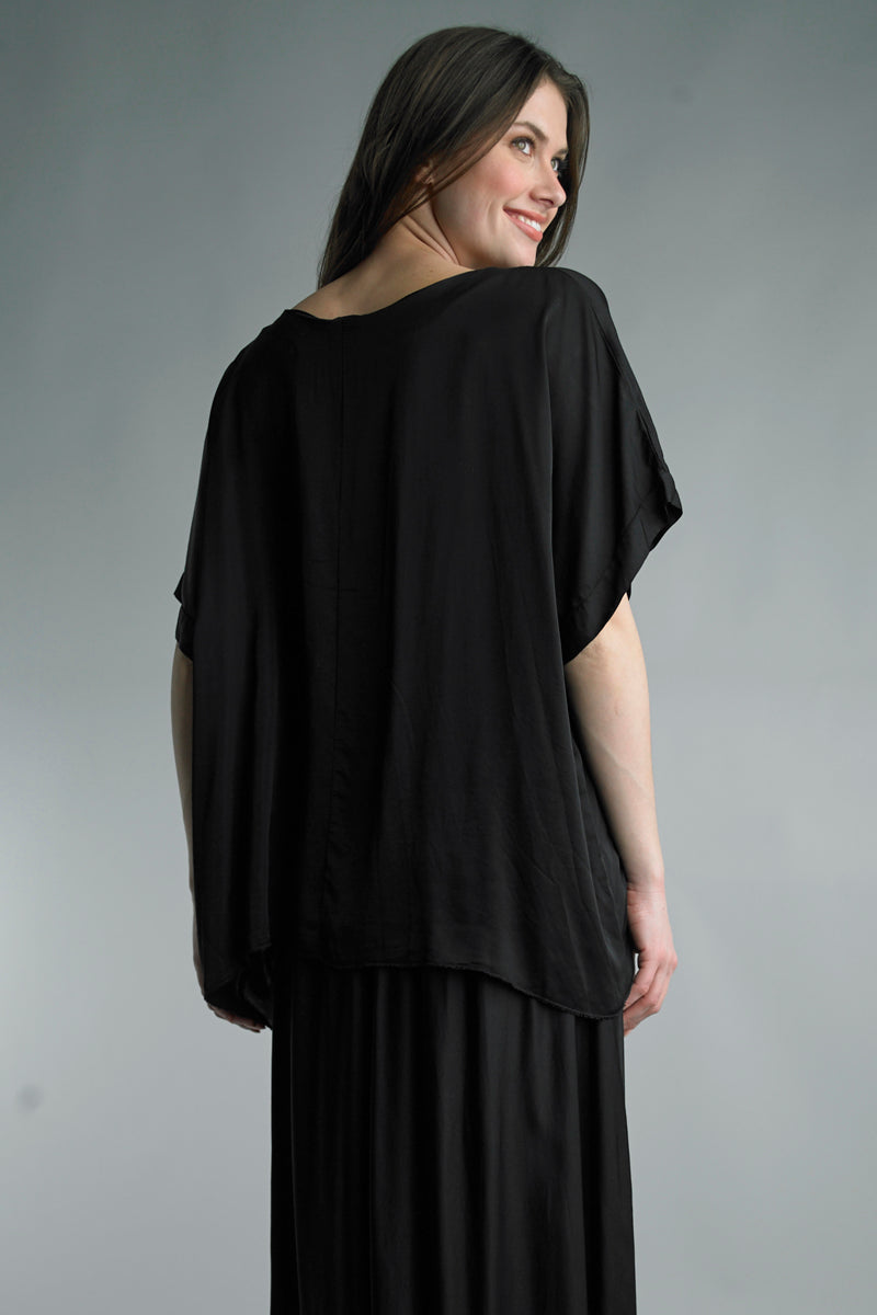 Tempo Paris Silk Short Sleeve Top