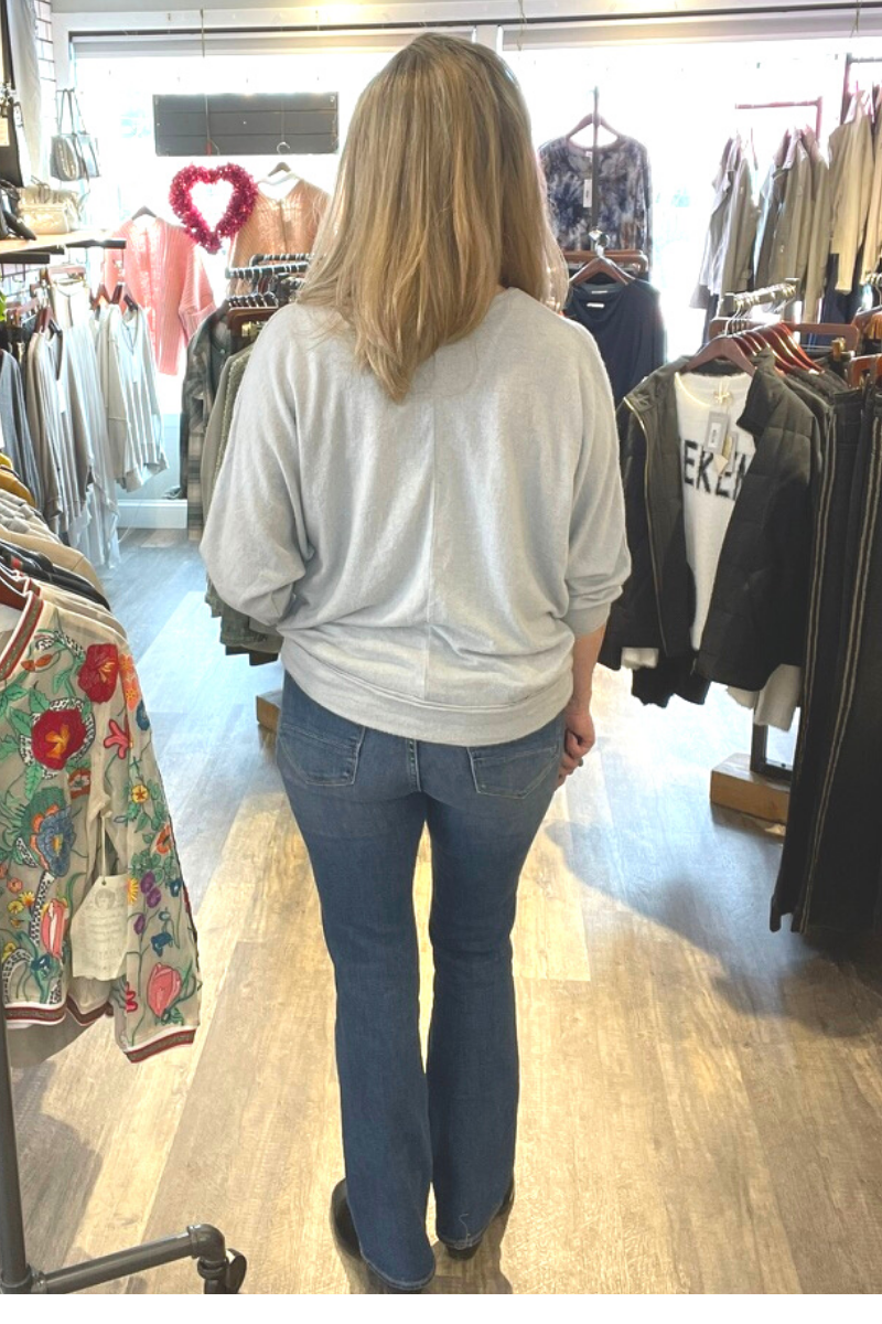 Tempo Paris Softest Grey Italian Oversized Sweater