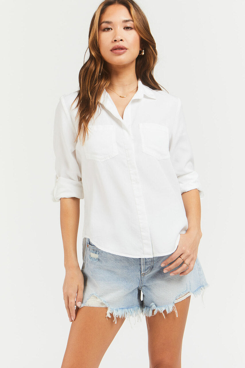 Velvet Heart Eco Frayed Tencel Top
