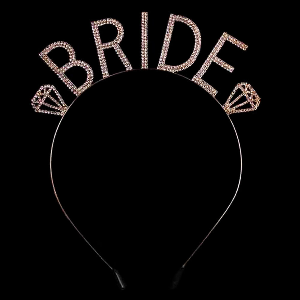 BRIDE TO BE Rhinestone Headband