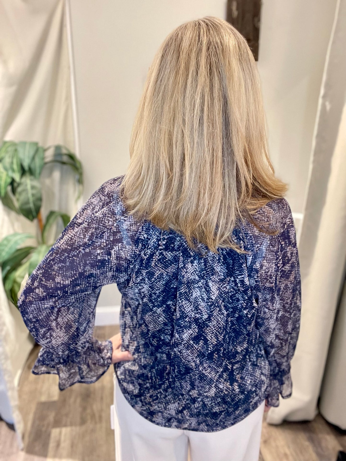 Veronica M Chiffon Surplice Top