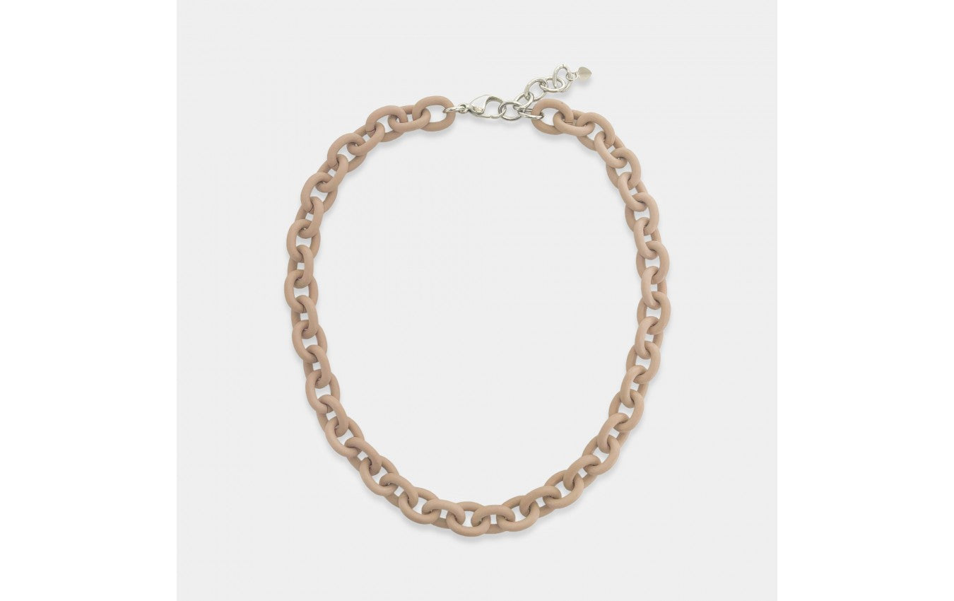 Enamel Oval Chain Necklace