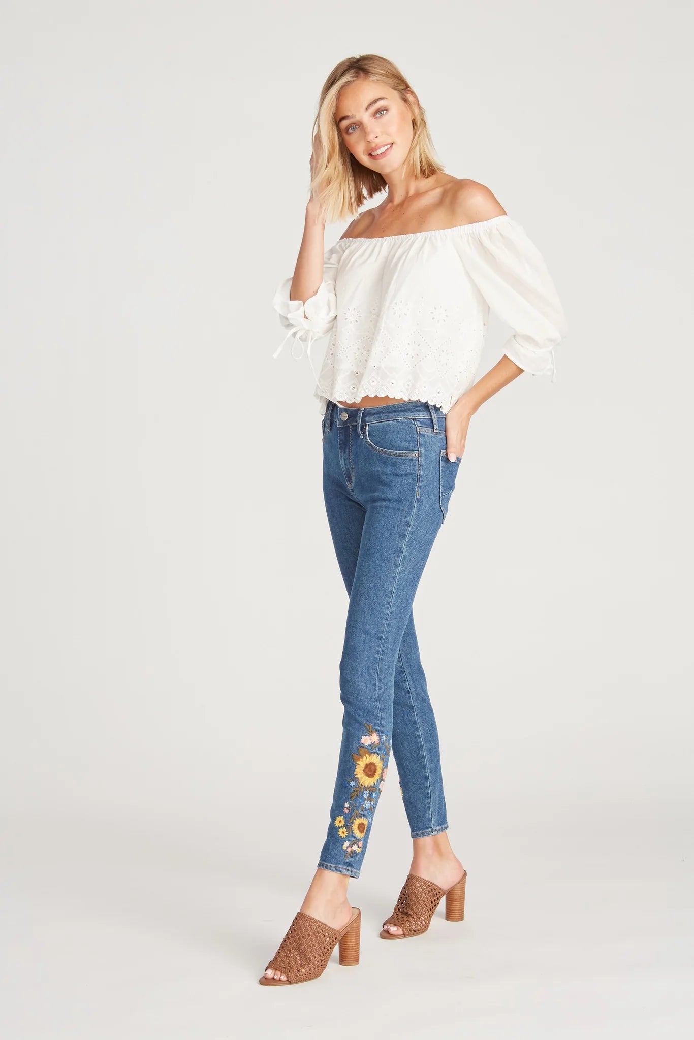 Driftwood Jackie High Rise in Sunflower