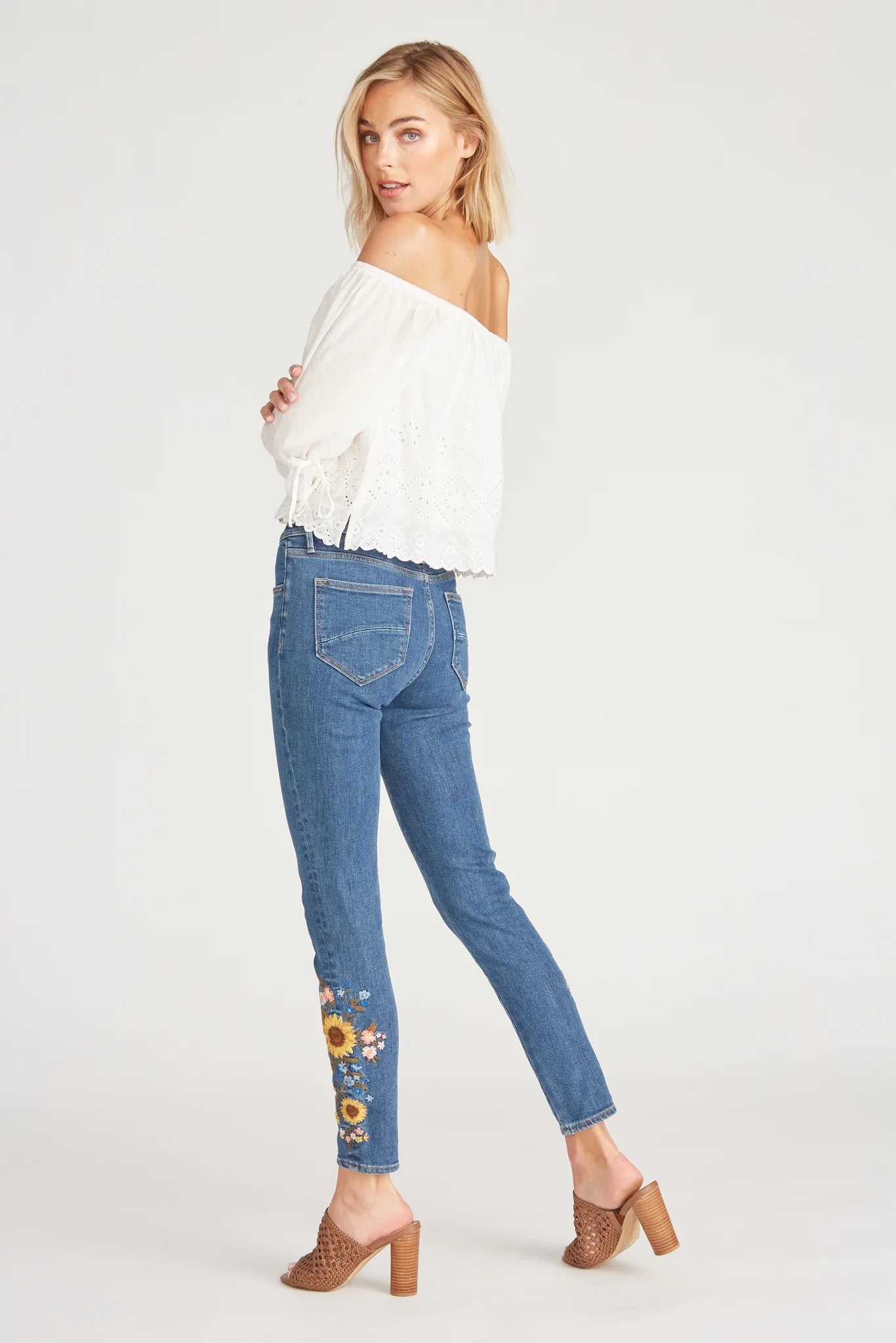Driftwood Jackie High Rise in Sunflower