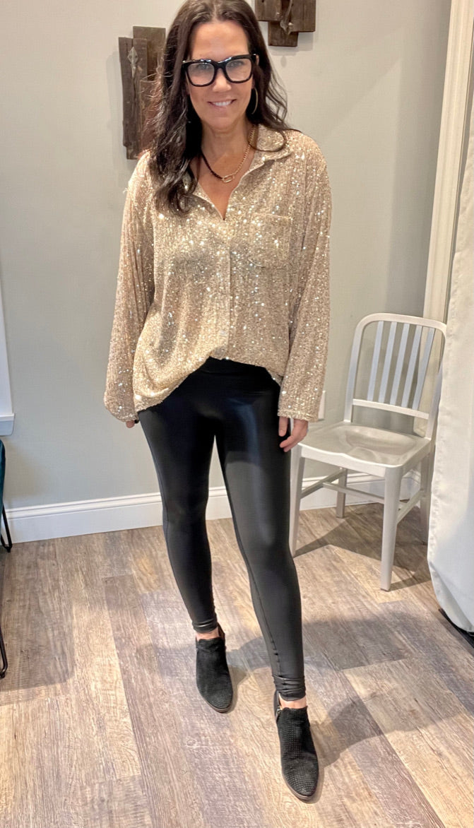 Last Tango Vegan Leather Leggings