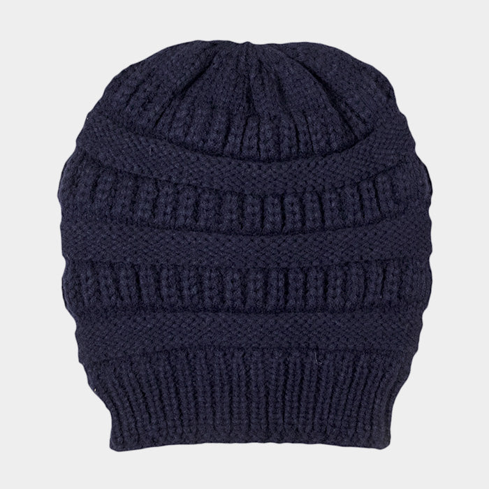 Cozy Fleece Lined Cable Knit Hat