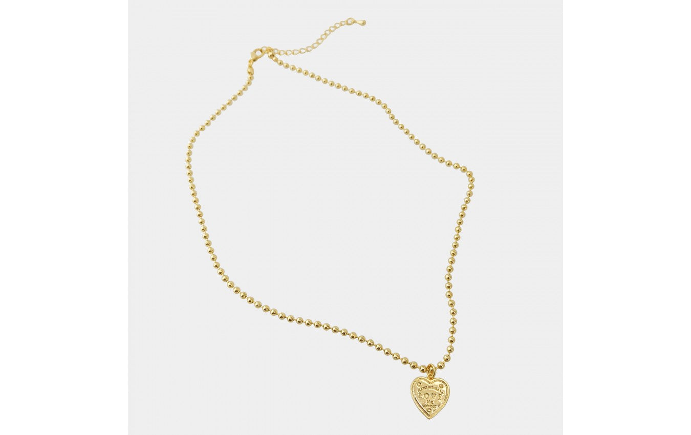 Tiny Gold Plate & CZ Necklace