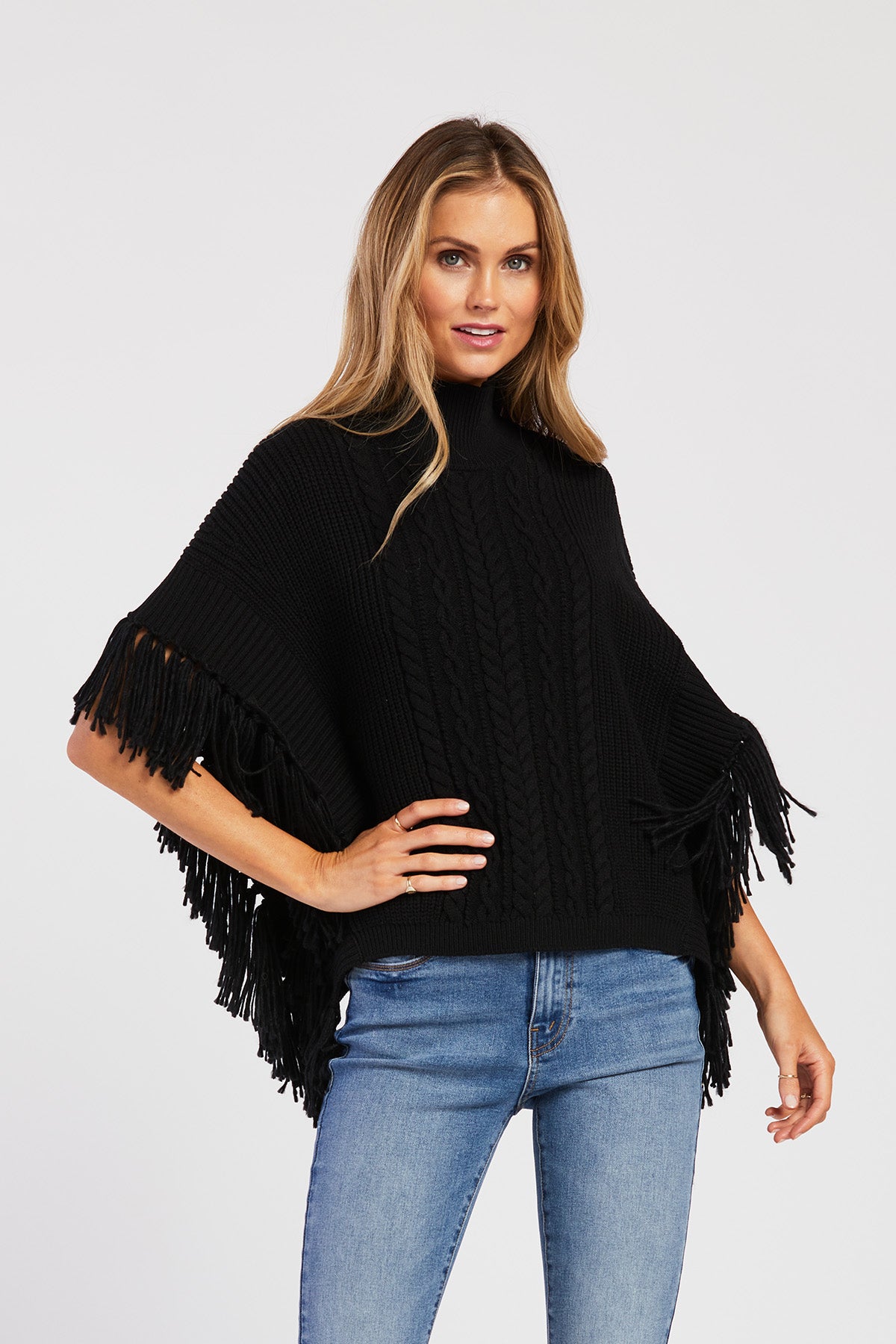 Velvet Heart Nylah Fringe Sweater - SMALL
