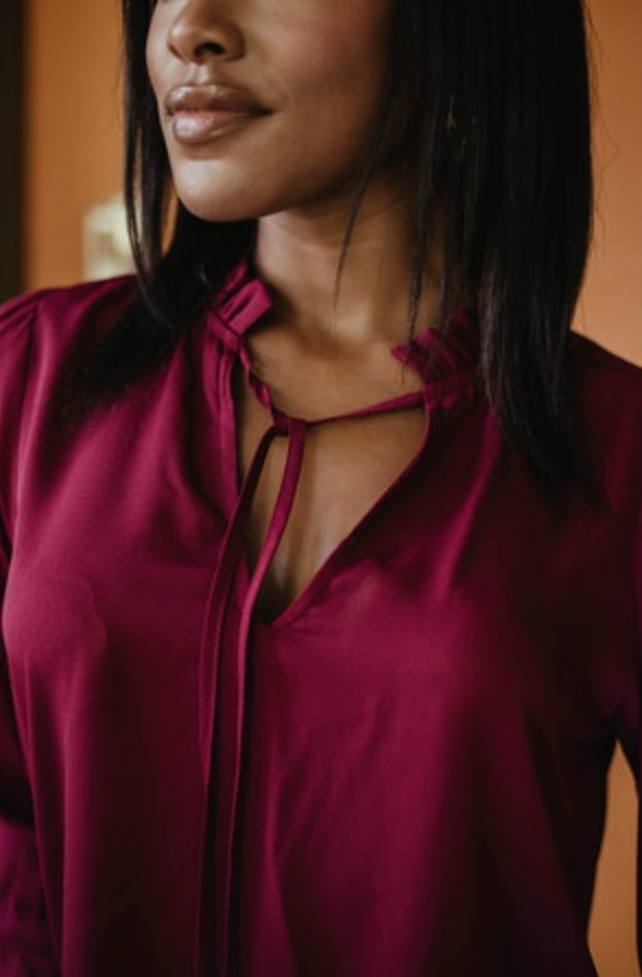 Veronica M Pretty Pleated Top