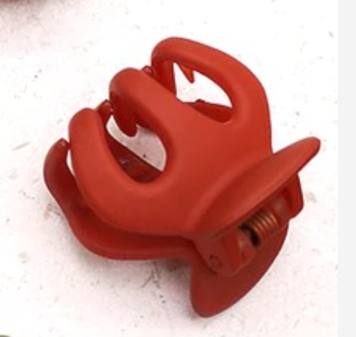 Matte Mushroom Mini Hair Clips