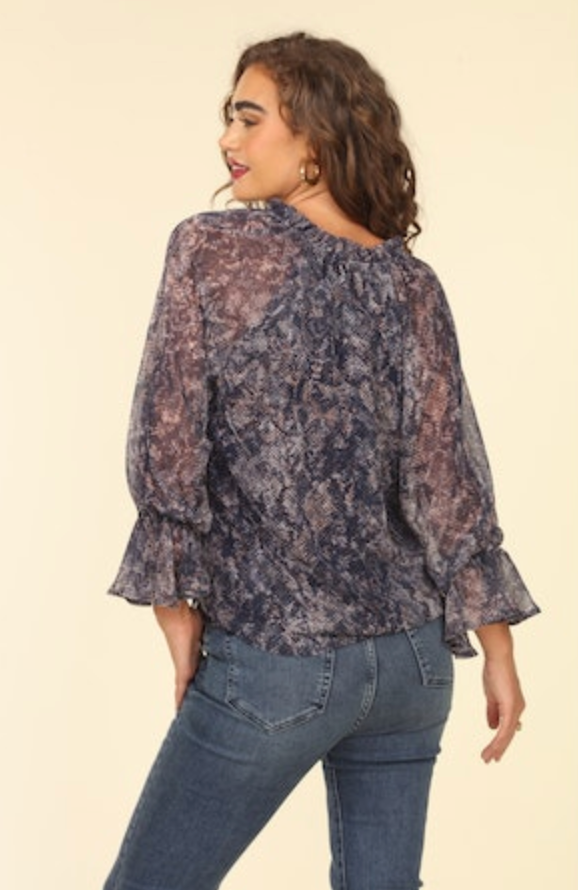 Veronica M Chiffon Surplice Top