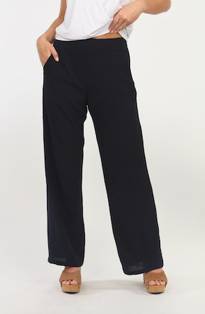 Veronica M Navy Airflow Woven Pants - XSMALL