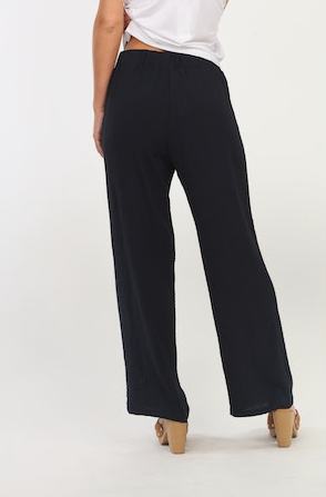 Veronica M Navy Airflow Woven Pants - XSMALL
