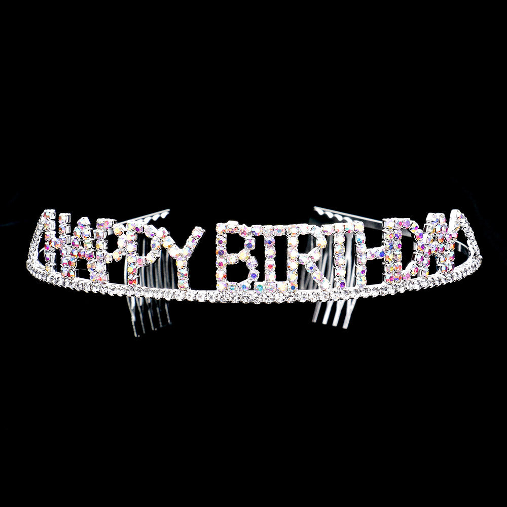 Happy Birthday Rhinestone Headband