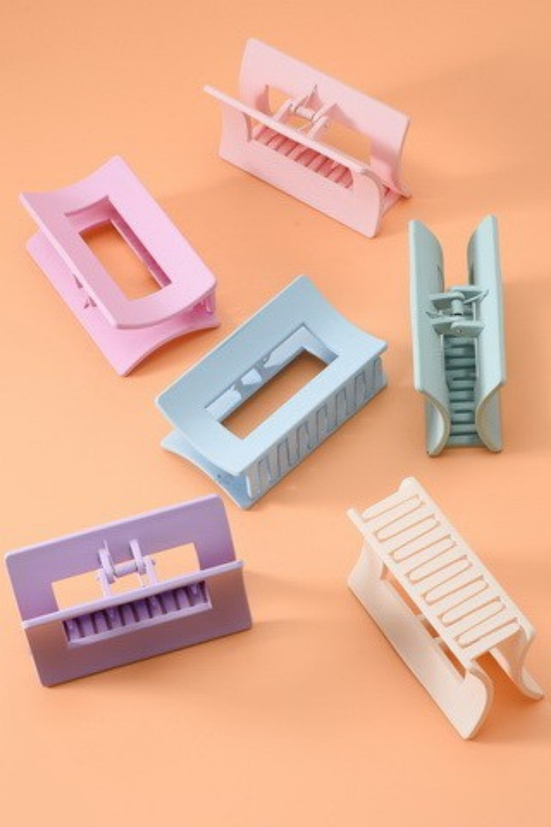 Rectangle Cube Hair Clip