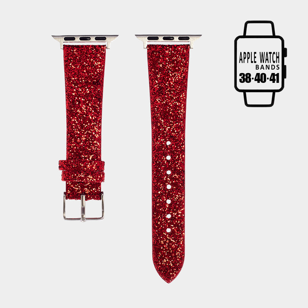 Glitter silicone apple best sale watch band