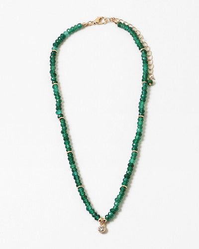 Delicate Kelly Green Necklace
