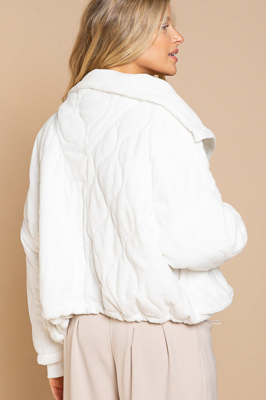 POL Thermal White Jacket - LARGE