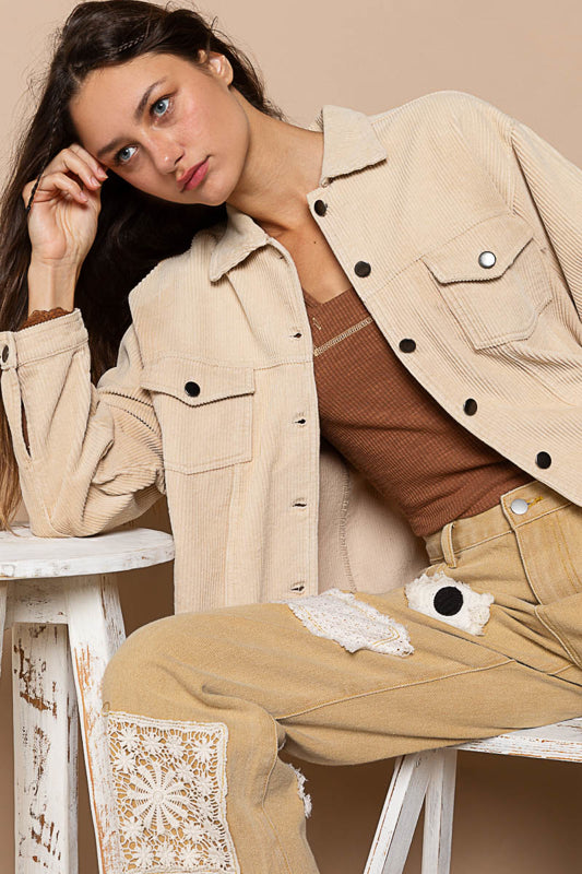 POL Lightweight Cord Relaxed Jacket