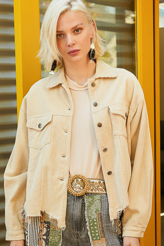 POL Lightweight Cord Relaxed Jacket