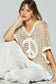 POL Open Weave Peace Top