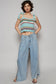POL Wide Twill Studded Pants