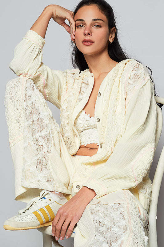 POL Amazing Mixed Media Jacket