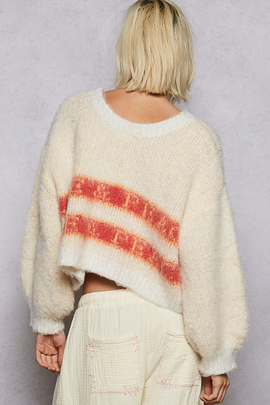 POL Peace & Love Cozy Sweater
