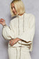 POL Cable Knit Sweater Hoodie