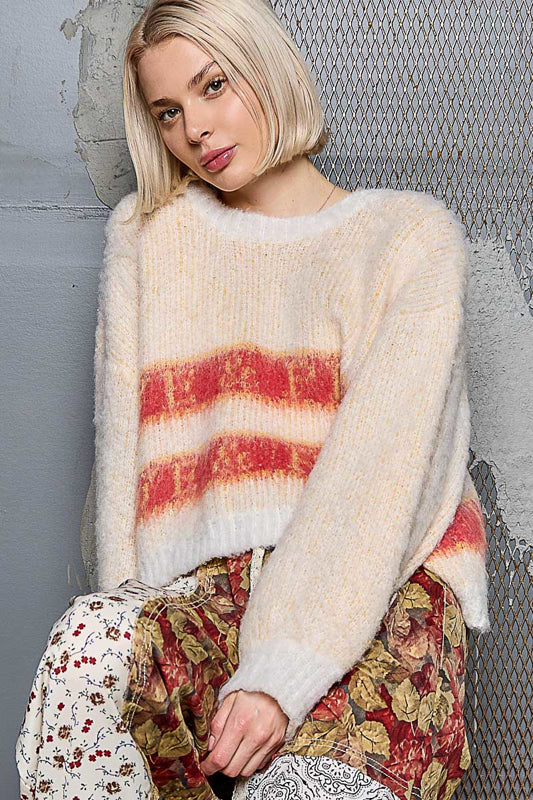 POL Peace & Love Cozy Sweater