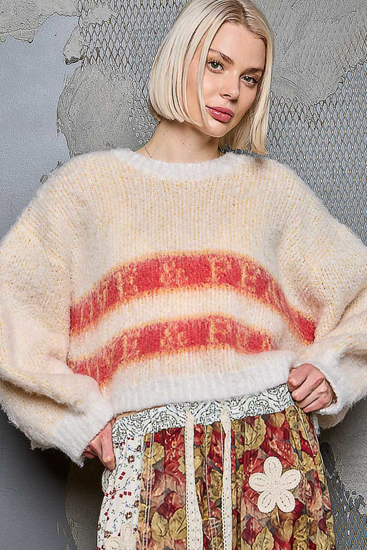 POL Peace & Love Cozy Sweater