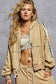 POL Studs and Stripes Hoodie Jacket
