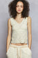 POL Lace Trim Tank Top