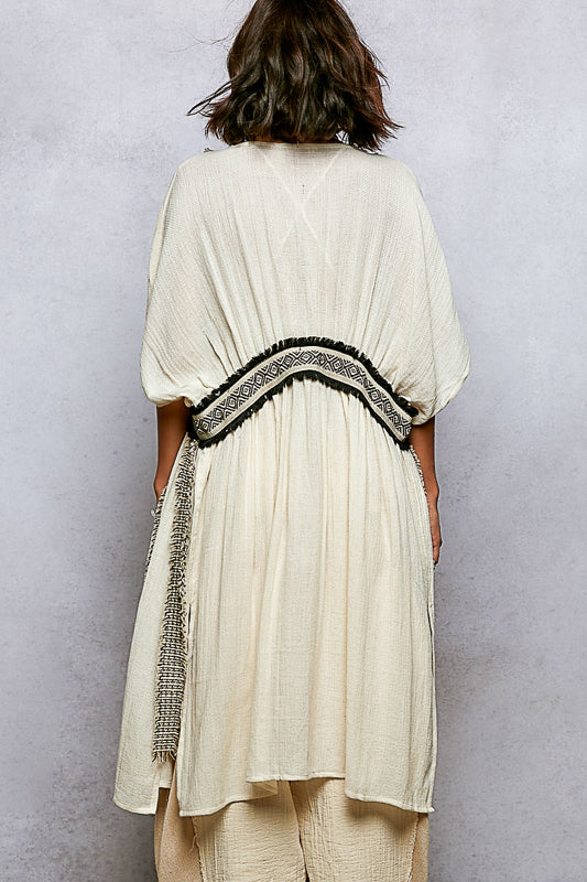 POL BoHo Relaxed Long Cardigan Kimono