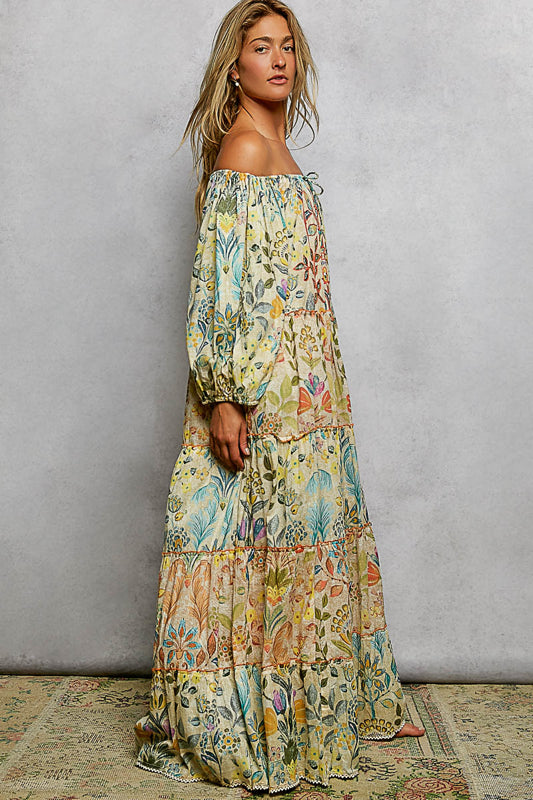 POL Romantic Flowing Floral Dress