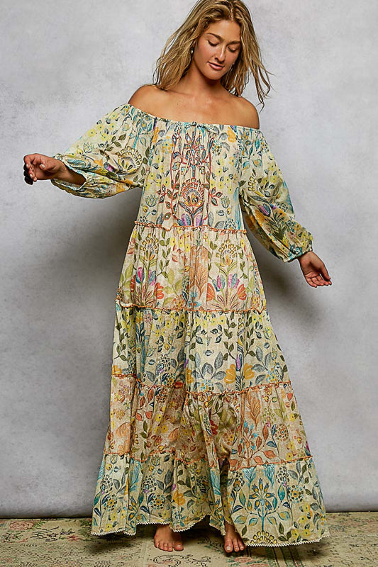 POL Romantic Flowing Floral Dress