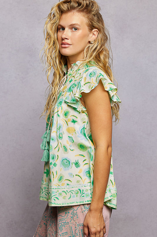 POL Pretty Printed Flutter Top