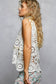 POL Sleeveless Crochet Love Top