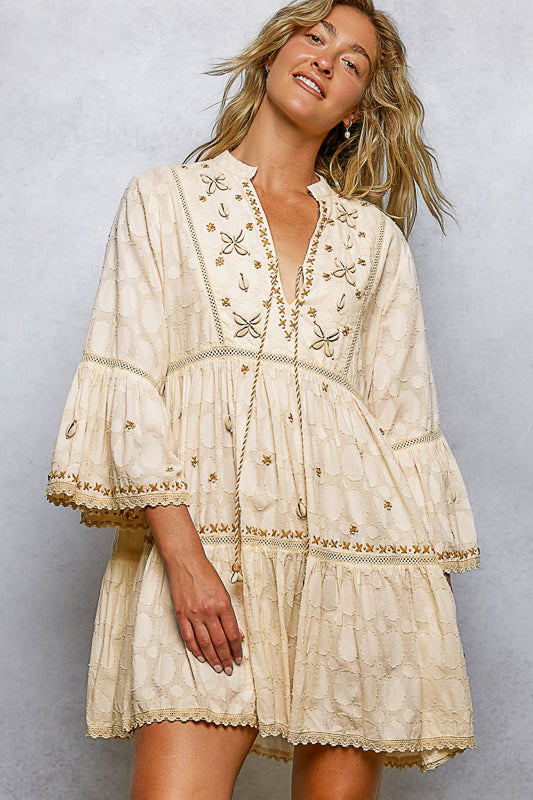 POL Beach Vibes Beaded Dress